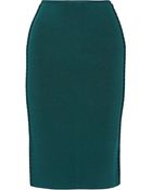 Oscar de la Renta Stretch-Knit Pencil Skirt - Lyst