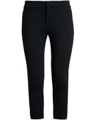 Chloé Classic Cropped Crepe Trousers - Lyst