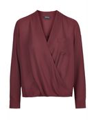 Topshop Drape Front Blouse - Lyst