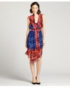 BCBGMAXAZRIA Persian Red 'Isla' Draped Wrap Dress - Lyst