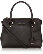 Karen Millen Texture Leather Small Tote - Lyst