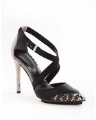 Rachel Roy Brandon Leather Cross-Strap Platform Pumps - Lyst