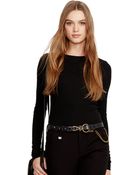 Polo Ralph Lauren Stretch-Pima-Blend Crewneck - Lyst