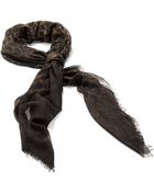 Ferragamo Large Giraffe Print Shawl - Lyst