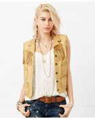 Denim & Supply Ralph Lauren Fringed Leather Vest - Lyst