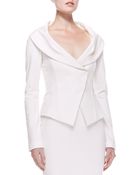 Donna Karan New York Offtheshoulder Jacket Ivory - Lyst