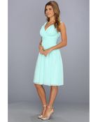 Donna Morgan Jessie Silk Chiffon Dress - Lyst