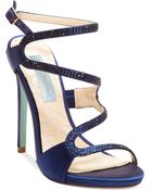 Betsey Johnson Blue By Gift Evening Sandals - Lyst