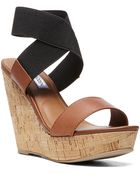Steve Madden Roperr Wedge Sandals - Lyst