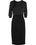 Theyskens' Theory Deige Satin-Twill And Jacquard Dress - Lyst