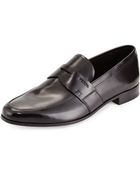 Prada Leather Sole Penny Loafer - Lyst