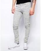 Dr. Denim Jeans Snap Skinny Fit In Ice Light Gray - Lyst