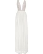 Fleur du Mal Fishnet Plunge Dress - Lyst