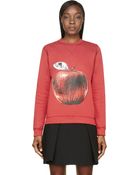 Ostwald Helgason Red Painted Fruit Sweatshirt - Lyst
