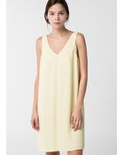 Mango Strap Crepe Dress - Lyst