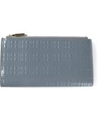 Burberry Embossed Check Pattern Varnished Wallet - Lyst