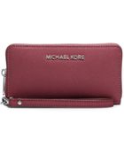 Michael Kors Leather Continental Wallet - Lyst