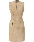 Marios Schwab Suede Shift Dress - Lyst