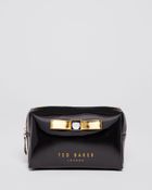 Ted Baker Cosmetic Case - Bow Metallic Small - Lyst