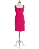 Nicole Miller Ruched Bodycon Dress - Lyst