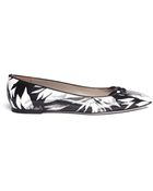Jason Wu Tropical Print Leather Flats - Lyst