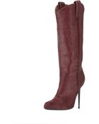 Tom Ford Calf Hair Mid-Calf Western-Cut Stiletto Boot - Lyst