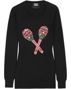 Markus Lupfer Maracas Sequined Merino Wool Sweater - Lyst