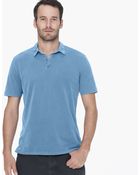 James Perse Sueded Jersey Polo - Lyst