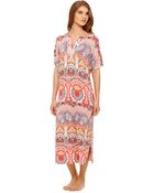 Ellen Tracy Spring Charming Paisley Caftan - Lyst