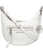 MICHAEL Michael Kors Rhea Small Leather Messenger - Lyst