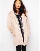 Esprit Faux Fur Hooded Coat - Lyst