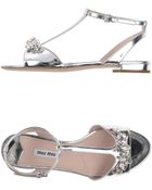 Miu Miu Sandals - Lyst