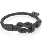 Bottega Veneta Intrecciato Leather Knot Bracelet - Lyst