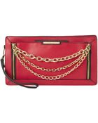 Nine West Angular Zipper Clutch - Lyst
