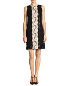Dolce & Gabbana Lace-Trimmed Sequined Dress - Lyst
