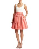 Aidan Mattox Jersey & Satin Dress - Lyst