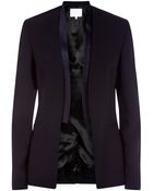 Nicole Farhi Wool Tailoring Tux Blazer - Lyst