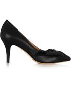 Isabel Marant Pealman Bow-Embellished Leather Pumps - Lyst