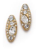Rachel Zoe Pave Pod Stud Earrings - Lyst