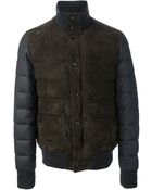 Moncler Panelled Padded Jacket - Lyst