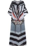 Temperley London Printed Silk-Chiffon Kaftan - Lyst