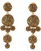 Oscar de la Renta Swirl Drop Earring - Lyst