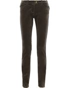 Isabel Marant Billy Mid-Rise Velvet Skinny Jeans - Lyst