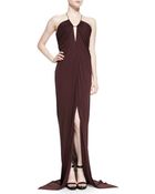 Michael Kors Tissue Jersey Halter Dress - Lyst
