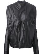 Rick Owens Leather Jacket - Lyst