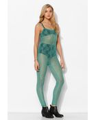 Pins And Needles Sheer Lace Jumpsuit - Lyst