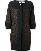 Blumarine Lace Embroidery Coat - Lyst