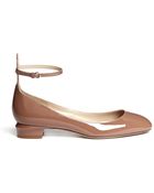Valentino Patent Leather Ankle Strap Pumps - Lyst