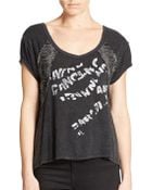 Free People Split Back Graphic Tee - Lyst