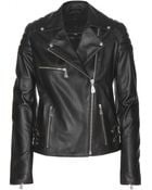 McQ by Alexander McQueen Leather Biker Jacket - Lyst
